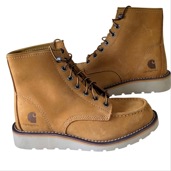 Carhartt Waterproof 6" Moc Toe Wedge Boot... Size 6.5 - Picture 8 of 11